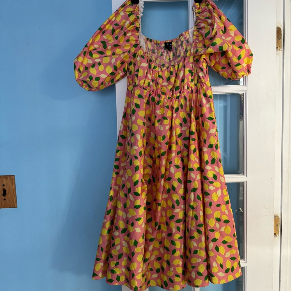 Colorful Women’s Dress with Leaf Pattern